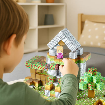 Magnetic Blocks 150 PCS Forest Castle Set – STEM Montessori Sensory Toy