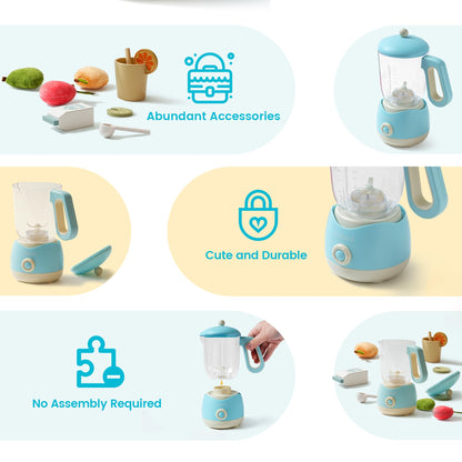 Wooden Juicing Machine Toy for Toddlers – Pretend Play Kitchen Set