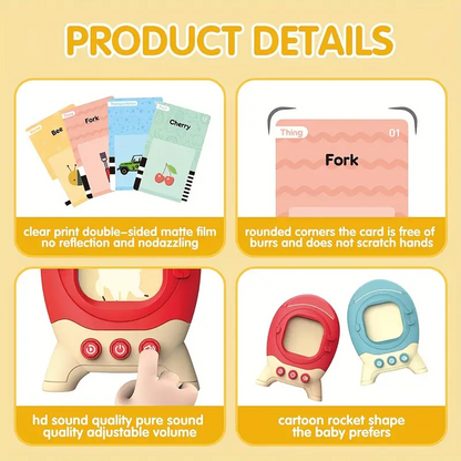 Talking Flash Cards for Toddlers – Montessori Speech & Sight Word Learning Toy