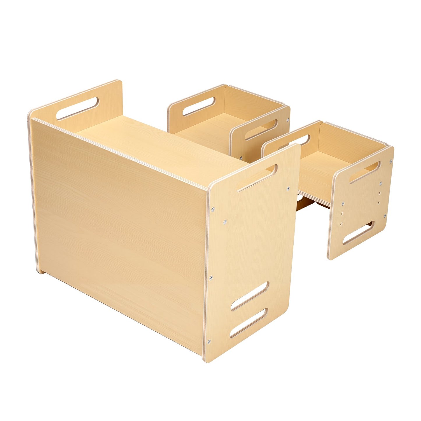 Montessori Toddler Table & Chair Set – Adjustable Wooden Activity Table for Kids