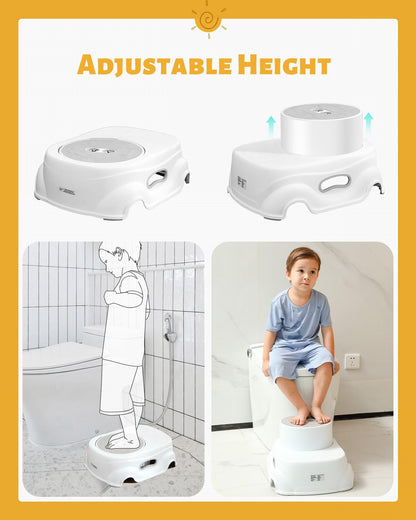 Padded 2-Step Step Stool for Kids – Non-Slip, Foldable & Sturdy Footstool