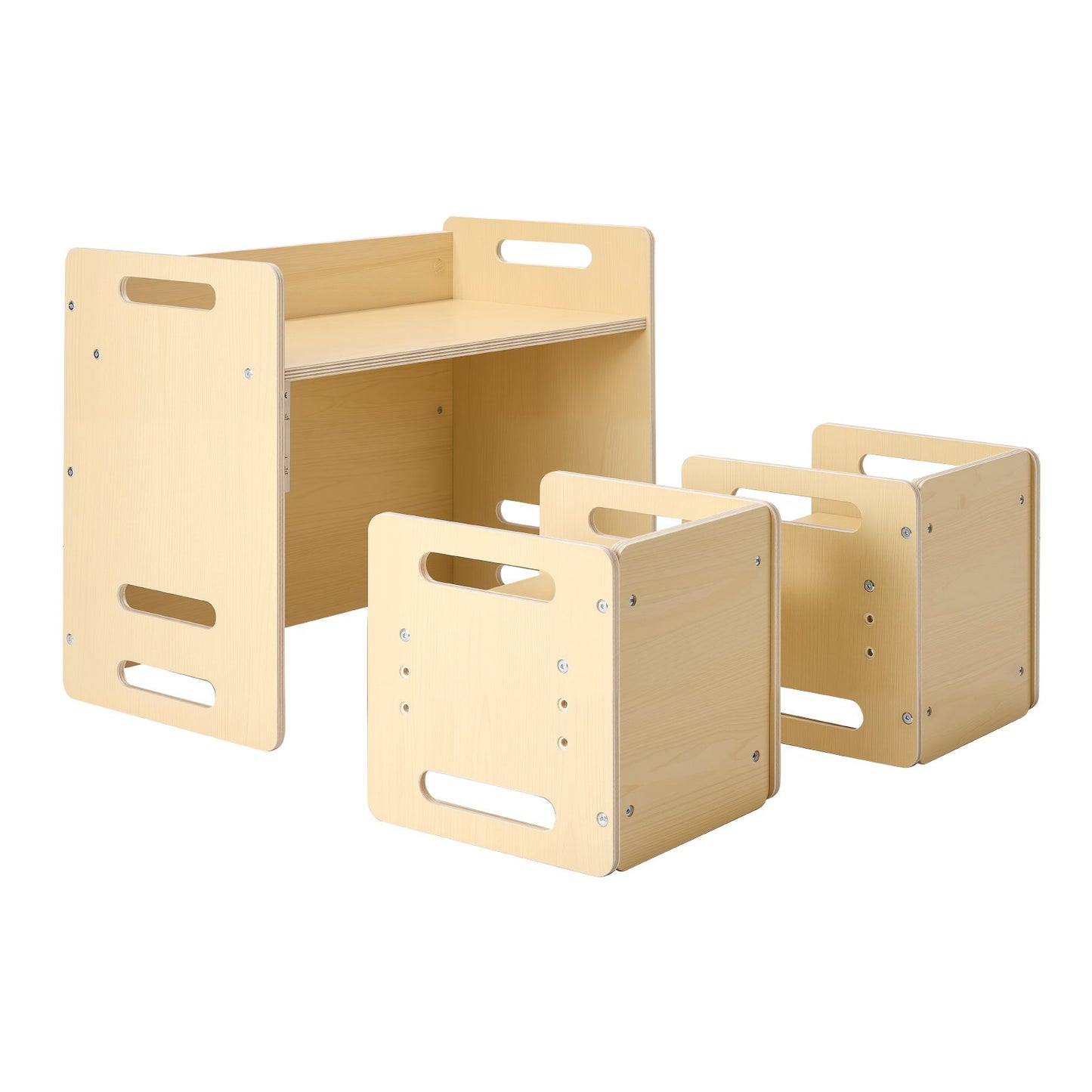 Montessori Toddler Table & Chair Set – Adjustable Wooden Activity Table for Kids