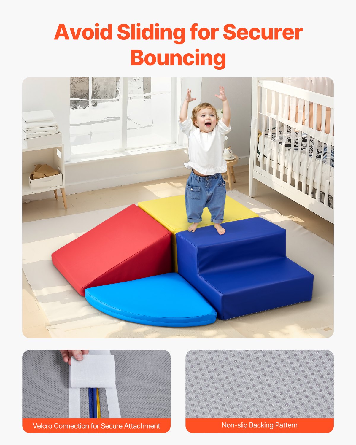 Climbing Toys 4 Piece Foam Climbing Blocks Set