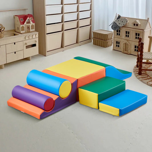 Foam Climbing Blocks Set – 7 Piece Toddler Climbing Toy