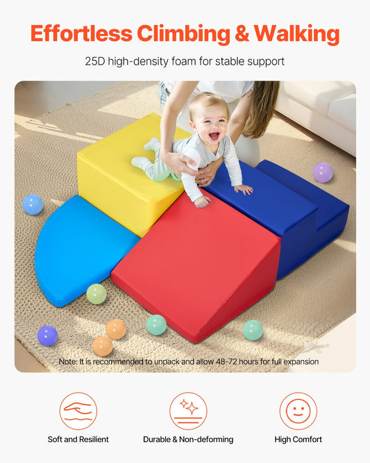 Climbing Toys 4 Piece Foam Climbing Blocks Set