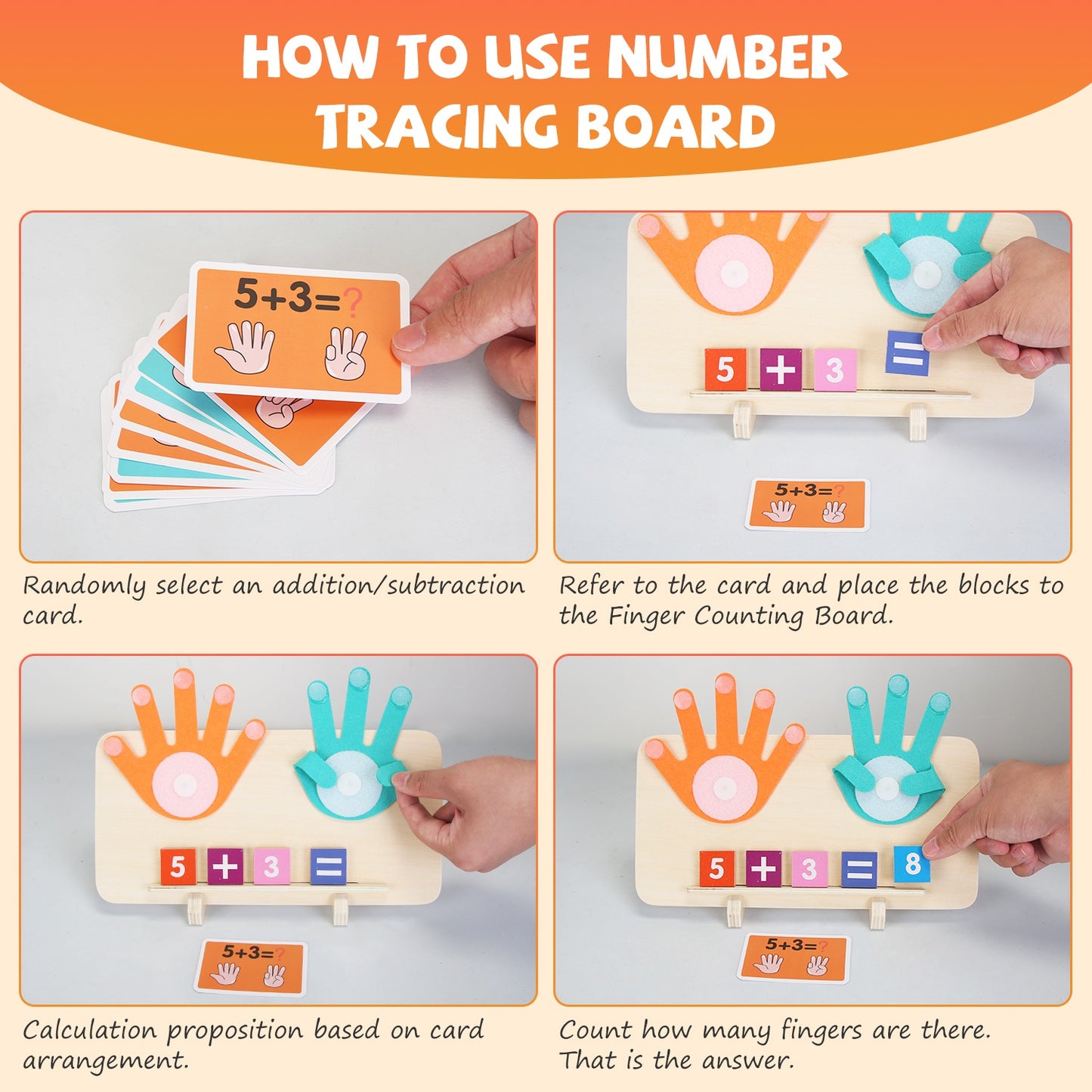 Talking Flash Cards & Finger Counting Math Board – Interactive Learning Toys for Kids 3+ | Numbers, Alphabet & Songs