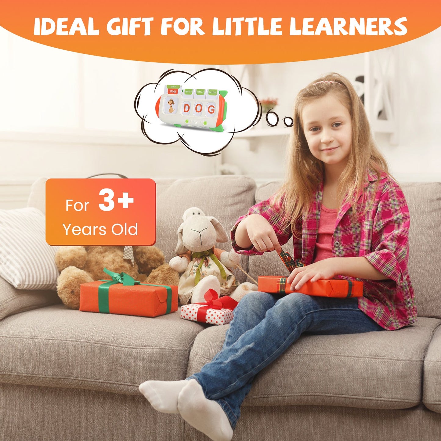 Talking Flash Cards & Finger Counting Math Board – Interactive Learning Toys for Kids 3+ | Numbers, Alphabet & Songs