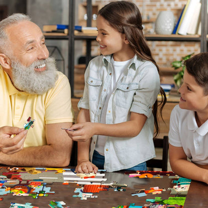 Caring Cats 100-Piece Jigsaw Puzzle – Play & Learn Kindness Puzzle for Kids